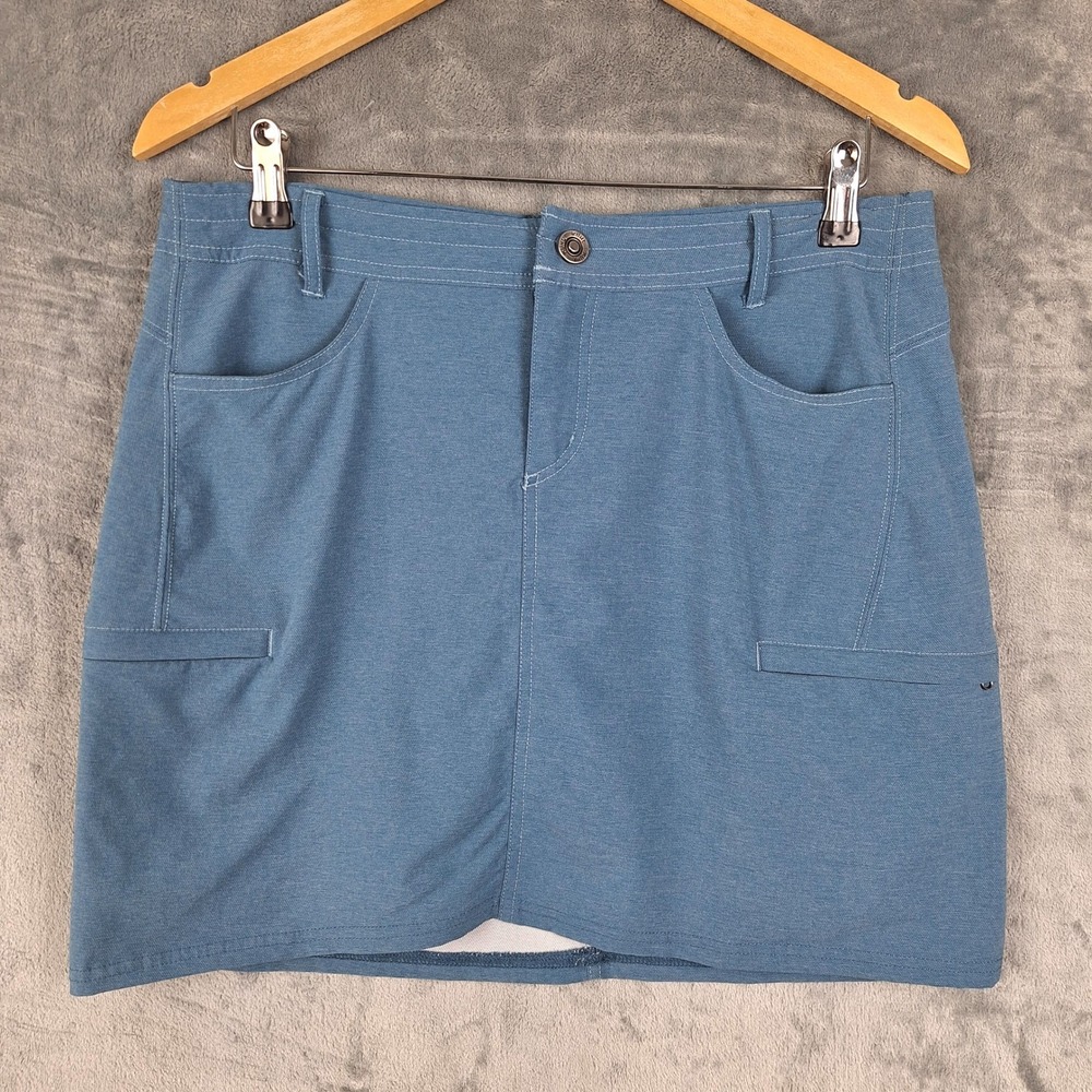Kuhl Skort 8 Blue Anfib Skirt Hiking Outdoor Athletic Athleisure Sporty Casual